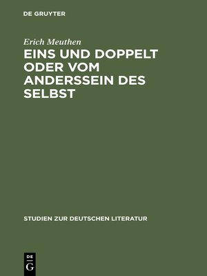 cover image of Eins und doppelt oder Vom Anderssein des Selbst
